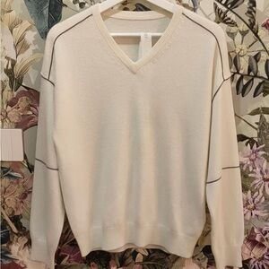 Brunello cucinelli cashmere pullover sweater brand new with defect